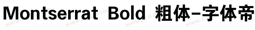 Montserrat Bold 粗体字体转换